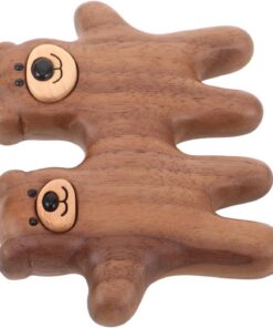 OUNONA Peigne de Massage en Bois de Noyer Noir Dents Larges Outil de Massage des Points D’Acupuncture pour Cuir Chevelu Peigne Gua Sha Réutilisable Soin Capillaire Détente et
