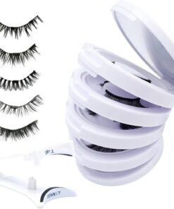 Cils Magnétiques 5 Paires Réutilisables Sans Colle Accessoires De Pour Yeux | Cils Magnétiques Pour Les Débutants Les Professionnels La Femme Et
