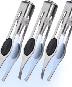 Pince à épiler à lumière LED, outil de toilettage des sourcils | pince à épiler de 8,9 cm avec lampe intégrée, outil de beauté avec design , accessoire de pour soins du visage
