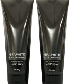 Bath & Body Works Lot de 2 lotions hydratantes pour le corps pour homme, 24 heures de bain et de corps Graphite - Taille complète - 238 ml