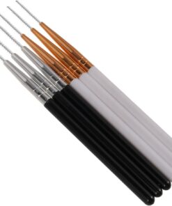 6 Pièces Brosse Double Usage Cils et Sourcils Flexible Spirale pour Extension de Cils et Laminage des Sourcils Accessoires Maquillage Noir et Blanc