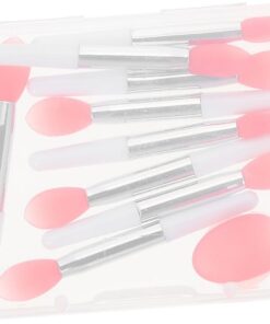 VICASKY Brosse Exfoliante pour Lèvres et Pinceau à Rouge à Lèvres Silicone Applicateur de Masque Cosmétique Accessoire