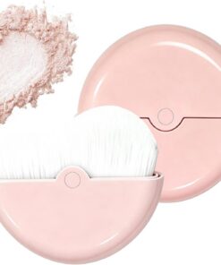Pinceau de Compact pour Rotation à 180 Degrés | Pinceau de pour le Blush du Visage pour la Beauté des Joues au en Anniversaire en Vacances pour Femme