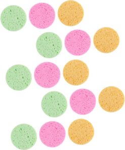 VICASKY 15pièces Outil De Maquillage Houppette Pour Visage Tampon De Maquillage Compacts Femme Rondes