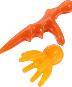OUNONA 2 Pièces Peigne Octopus Ergonomique et Bâton de Massage Manuel Portable pour Détente Musculaire Soins Capillaires et Voyage