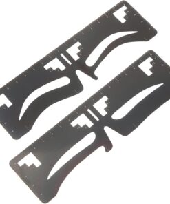 Healvian Lot De 2 Modèles De Mise Des Sourcils Règle Guide Des Sourcils Précise Unisexe Accessoires Beauté