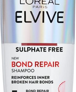 L'Oréal Paris L'Oreal Paris Elvive Bond Repair Shampooing de, pour cheveux abîmés, pour réparation en profondeur, soin capillaire liant, 200 ml