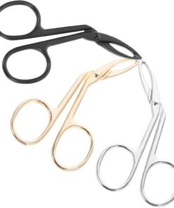 Pince à Épiler pour Sourcils en Acier Inoxydable, Lot de 3 | Pince Biseautée, Pratique Taille des Sourcils, Design Plat, Outil de Beauté