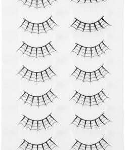 VICASKY 7 Paires Faux Cils Artistiques Noirs pour Femmes, Fibres Légères et Application Facile, pour Maquillage de Festival et Cosplay Halloween