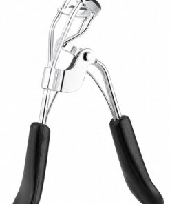 Recourbe-cils, outil de beauté en acier inoxydable avec peigne intégré et design sans pincement, pour des routines de maquillage contrôlées des yeux, 10,9 x 9,7 x 3,6 cm, argenté