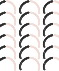 VICASKY Recharge Recourbe-Cils 200 Pcs – Coussinets en Silicone Noir et Rose Accessoires de Rechange Doux et Universels pour Recourbe-Cils Maison et Professionnels Outil de Maquillage