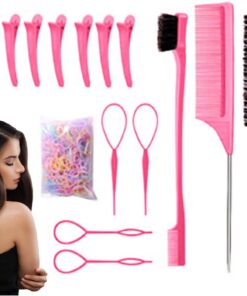 Outils de Coiffure pour Tresses 14 Pièces Ergonomiques Légers et Portatifs | Accessoires Cheveux pour Pour Salon, , Mariage, Soins Capillaires, Fêtes, Vacances, Événements
