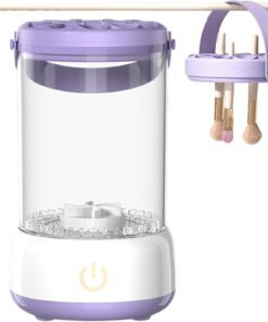 Nettoyeur Électrique de Pinceaux de Nettoyeur d'Accessoires de | Nettoyeur Automatique de Brosses Cosmétiques pour Maison, et Beauté