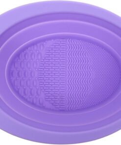 VICASKY Mat De Nettoyage Silicone Pour Pinceaux De Maquillage Outil Pratique Et Pliable Pour Laver Éponge Et Brosse à Maquillage Accessoire