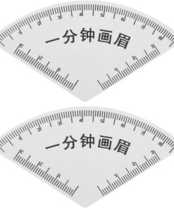 OUNONA Outil de Dessin et Mise des Sourcils en Pvc Léger et Compact, 2pcs Règle Guide pour Sourcils Voyage Bureau
