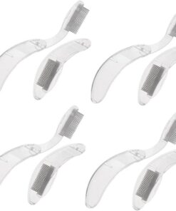 Housoutil Lot De 4 Peignes À Cils Et Mascara Outils De Toilettage Portables Pour Sourcils Réutilisables Pour Femmes Et Hommes Accessoires De Beauté Élégants 2 Pièces X 4