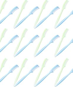 Angoily Peigne à Sourcils en Plastique 100pcs Brosse à Cils pour Maquillage des Yeux Facile à Ranger Finition Naturelle Accessoire Maquillage Femme Couleur Aléatoire