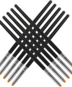 Toyvian Lot de 10 Brosses à Cils Noires pour Rehaussement et Recourbe-cils, en Bois et Fibre, Portable, pour Usage Personnel et Salons de Beauté
