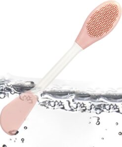 Brosse de nettoyage douce pour femme, outil facial à double tête avec fonction, construction légère, fonction de nettoyage rapide, outil de soin, accessoire de beauté pour spa, 16,2 cm