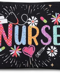 Trousse de maquillage pour infirmière, cadeau de semaine pour infirmière, accessoires pour infirmière, sac de travail, LPN BSN RN, infirmières, praticiens, appréciation, retraite, remise de diplôme