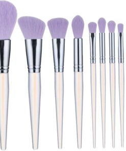 10pièces Lot De Pinceaux Maquillage Pour Poudre Fard à Paupières Et Outils Cosmétique Visage