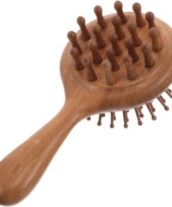 VICASKY Peigne de Massage Chevelu Bois Portable Outil Cheveux Femmes Démêlage et Soin Capillaire
