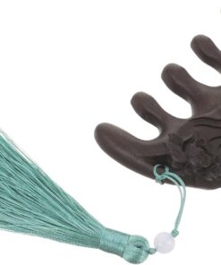 OUNONA Peigne en Bois de Santal Antistatique à Dents Larges Peigne de Massage Soins Capillaires pour Adultes Confortable Voyage Design Ergonomique