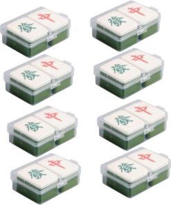 Healeved 16pièces Houpette De Maquillage Portable Forme De Mahjong Éponge à Pour Fond De Teint Et Fixation Utilisation Sèche Et Humide Outils De