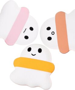 Healvian 3pièces Houppette à Maquillage Pour Doigts Houppettes à Cosmétique Respirantes Outils De Maquillage Pour Fond De Teint Visage