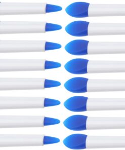 Healeved Set 20 Pièces Pinceaux à Lèvres en Silicone Double-embout pour Appliquer Soin des Lèvres, Facile à Transporter, Outils de Maquillage Pratiques pour Usage Quotidien