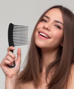 Peigne démêlant à dents larges pour cheveux épais, outil de coiffure et de soins capillaires pour cheveux bouclés, humides et naturels, peigne professionnel