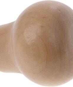 STOBAZA Rouleau de Massage Facial Outil de Massage Polyvalent et Rajeunissant en Acier Inoxydable et Bois Accessoire Beauté pour Visage et Cou pour Soins du Visage