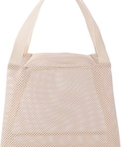 Trousse de maquillage élégante et respirante pour produits de toilette, excursions à la plage, salle de sport, trousse de toilette, beige, Beauté de masse