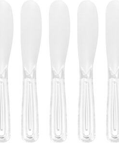 STOBAZA Spatule en Plastique pour Mélanger Masques Faciaux, Applicateur de Soin Peau 5pcs, Outil Pratique pour Routine Beauté et Application Uniforme Réutilisable