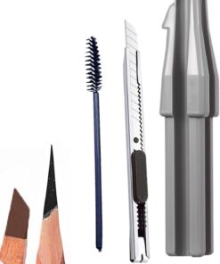 Taille-Crayon Pour Crayon À Sourcils Outil Cosmétique Portable | Aiguiseur De Crayon De Avec Brosse À Sourcils Et Cutter Pour Les Femmes Et Les Débutants En