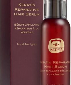 KEDMA - Sérum Capillaire Réparateur à la Kératine - 150ml | Le sérum à la kératine nourrit, aide à restaurer l’élasticité et réduit l’apparence de la casse sur les cheveux abîmés.