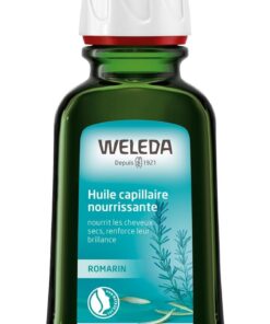 WELEDA - Huile capillaire nourrissante - 50 ml | Cheveux Secs et Abîmés, Huile de Romarin pour Cheveux, Nourrit et redonne de la douceur, Brillance, Vegan NATRUE