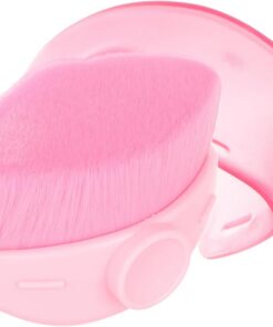 VICASKY Pinceau Fond de Teint Portable avec Couvercle de Protection Pinceau Maquillage Dense pour Application Liquide Outil de Beauté Compact