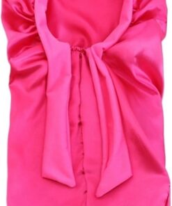 TXQHD Couchage Satin de Couleur Unie Filles, Bonnet en Soie, Soins capillaires, Foulard avec Ruban, Couvre-Chef pour Dormir
