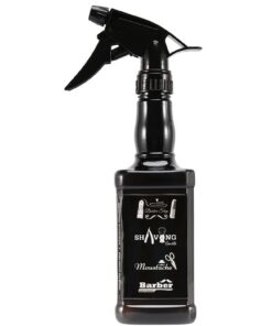 3X 650 Ml Coiffure Bouteille Salon Barber Outils de Cheveux Coupe de Cheveux Pulvérisateur D'Eau Noir