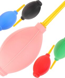 Ciieeo Souffleur D'air pour Faux Cils 5 Pièces en Caoutchouc sans Odeur, Souffleur de Colle pour Extension Cils, Outil Manuel de Séchage Précis, Accessoire Beauté pour Couleur Aléatoire