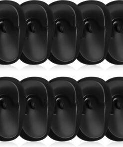 Gatuida Cache-oreilles en Plastique Noir 10 Pièces pour Coloration Capillaire, Protection Auditive Lavable et Réutilisable, Accessoire Professionnel et Personnel pour Soins Capillaires