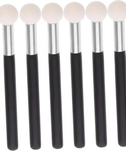 Healvian 6pièces Brosse à Concealer De Pinceaux De Maquillage Avec Têtes Éponge Pour Application De Fond De Teint Et Correcteur Outils De Maquillage Pratiques Et Portables
