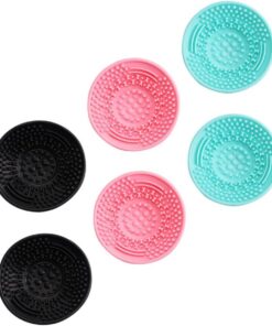 VALICLUD Gobelet de Rinçage des Brosses en Silicone, Lot de 6, Souple et Facile à Nettoyer, pour Éponges de Maquillage, Idée Présent