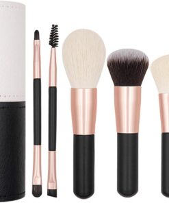 Brosses de Format 7 Pièces Outil à Poils Doux avec Etui de | Pinceaux de pour Filles Femmes Débutants Passionnés Correcteurs Fards à Paupières Beauté