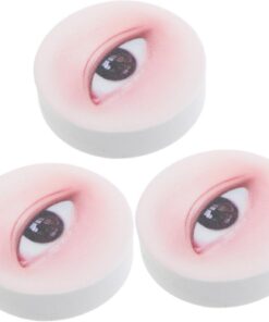 OUNONA 3pcs Outil pour Cils Remplacement des Cils Paupières Kit de Formation pour Extensions pour Débutants Entraînement Salon D'affichage