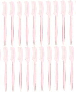 Brosse à Cils Mini 100 Pièces en Plastique pour Maquillage | Peigne à Sourcils, Finition Naturel, Adhérence Facile Poudre, Outil Compact pour Yeux Couleur Aléatoire