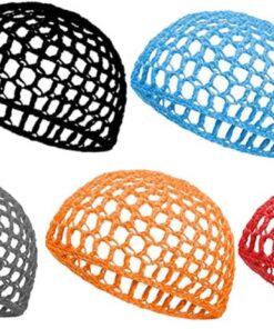 Toyvian Filet à Cheveux en Crochet Léger 5 Pièces, Bonnet en Maille pour Dormir, Convient aux Femmes, Adapté aux Soins Capillaires Nocturnes