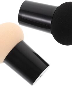 Éponge Maquillage Fond de Teint 2 Pièces en Pu, Outil Beauté | Pp, Effet Maquillage Soigné, Contact Doux Peau, Format Pratique pour Application Humide ou Sèche