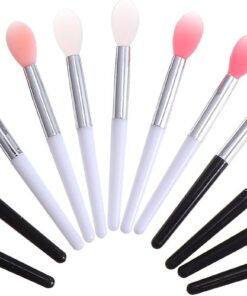 YARNOW 12 Pinceaux à Lèvres en Silicone Applicateurs Légers et Résistants pour Maquillage en Plastique Couleur Aléatoire pour Usage Professionnel Domicile